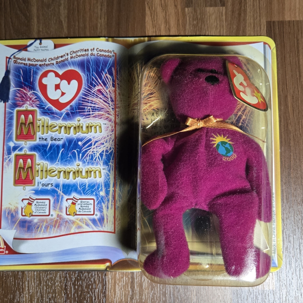 RARE Error Print McDonalds TY Bear - Millennium